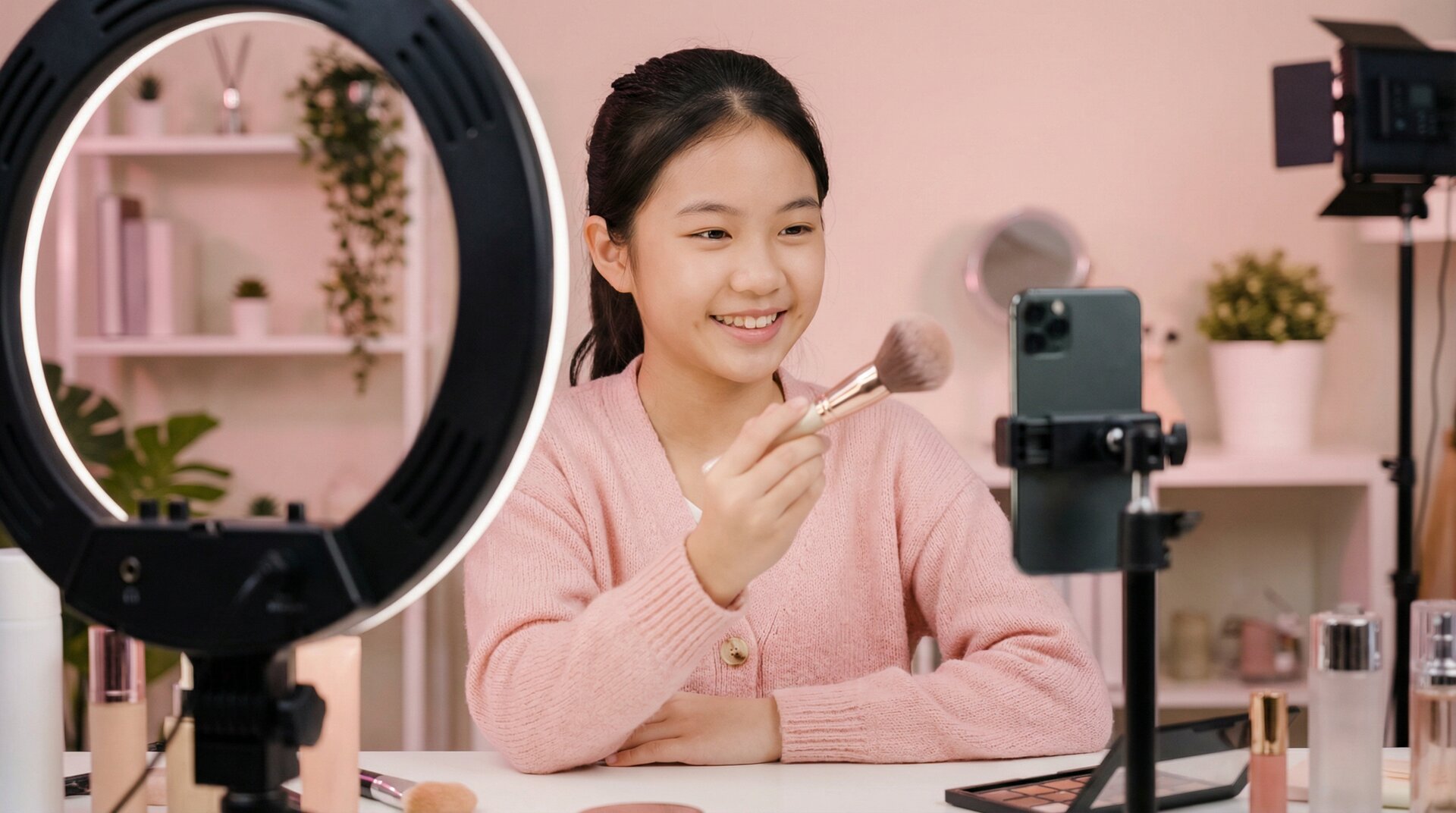 国产自拍美妆视频教程